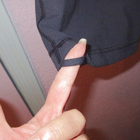 Lululemon GROOVE Crop Size 12 PANTS Luon WIDE LEG Mid Rise POCKET Cinch Cuff - Picture 5 of 12